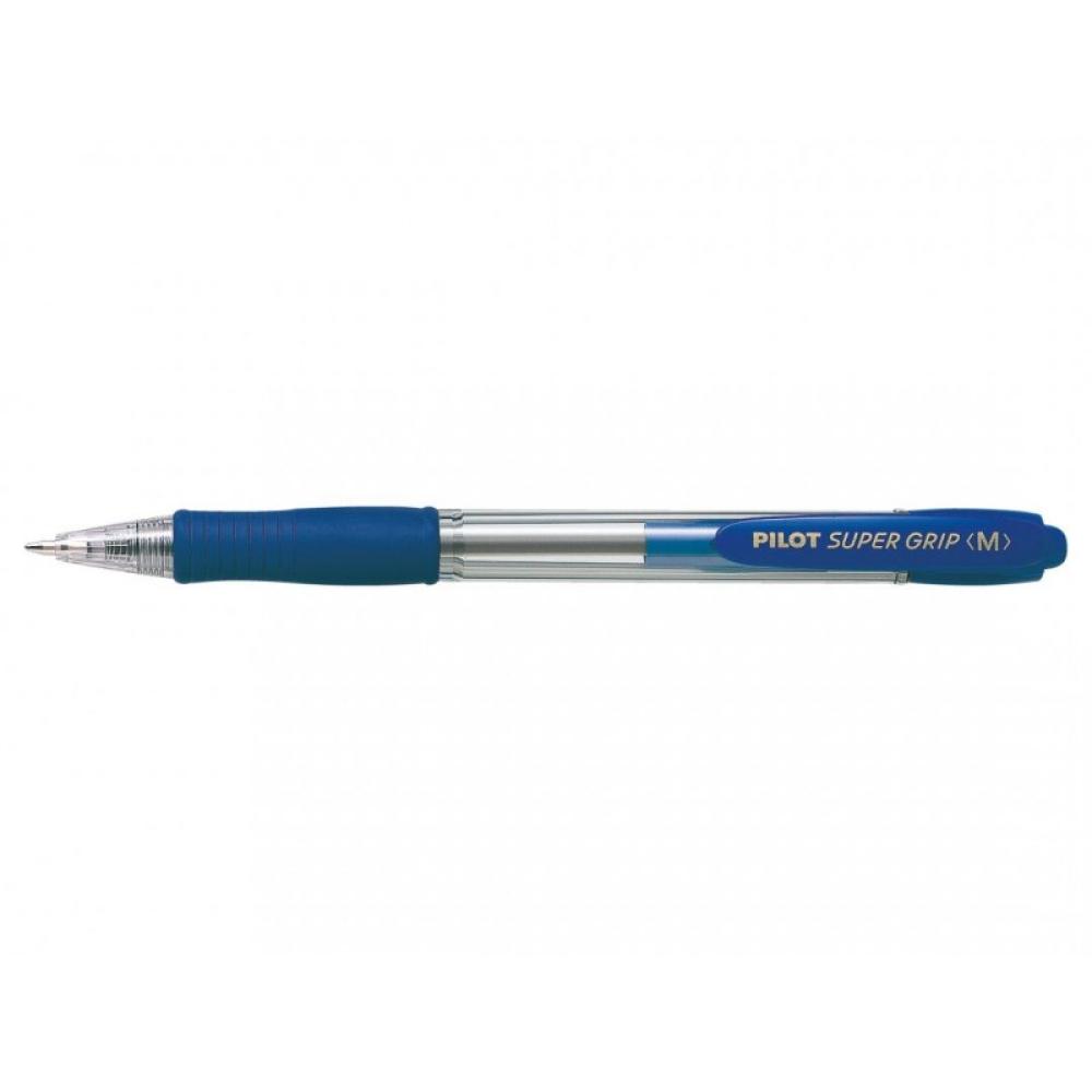 Pilot - Super Grip Medium Azul Bolígrafo de punta retráctil con pulsador Medio 1 pieza(s)