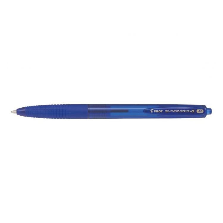 Pilot - Super Grip G Azul Clip-on retractable ballpoint pen Medio