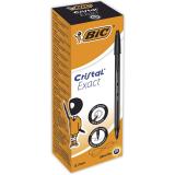 BIC - Cristal Exact Negro Bolígrafo Ultrafino 20 pieza(s)