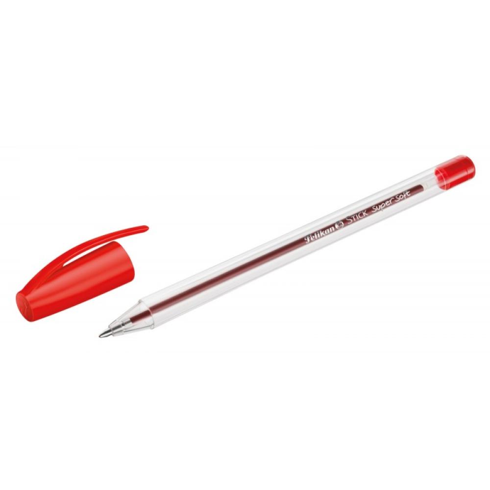 Pelikan - 601474 bolígrafo Rojo Bolígrafo de punta retráctil con pulsador 50 pieza(s)