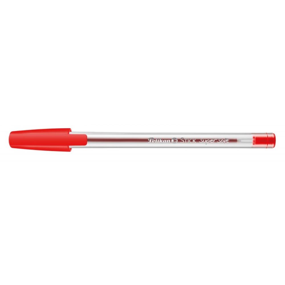 Pelikan - 601474 bolígrafo Rojo Bolígrafo de punta retráctil con pulsador 50 pieza(s)