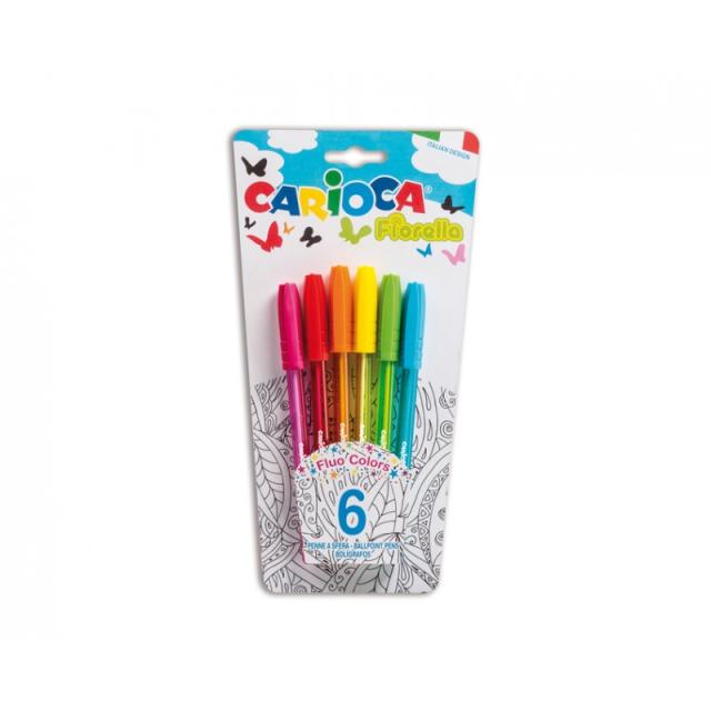 Carioca - Fiorella Multi Bolígrafo 6 pieza(s)