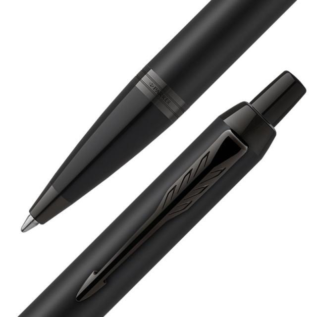 Parker - IM Achromatic Azul Bolígrafo de punta retráctil con pulsador 1 pieza(s)