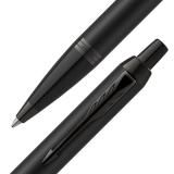 Parker - IM Achromatic Azul Bolígrafo de punta retráctil con pulsador 1 pieza(s)