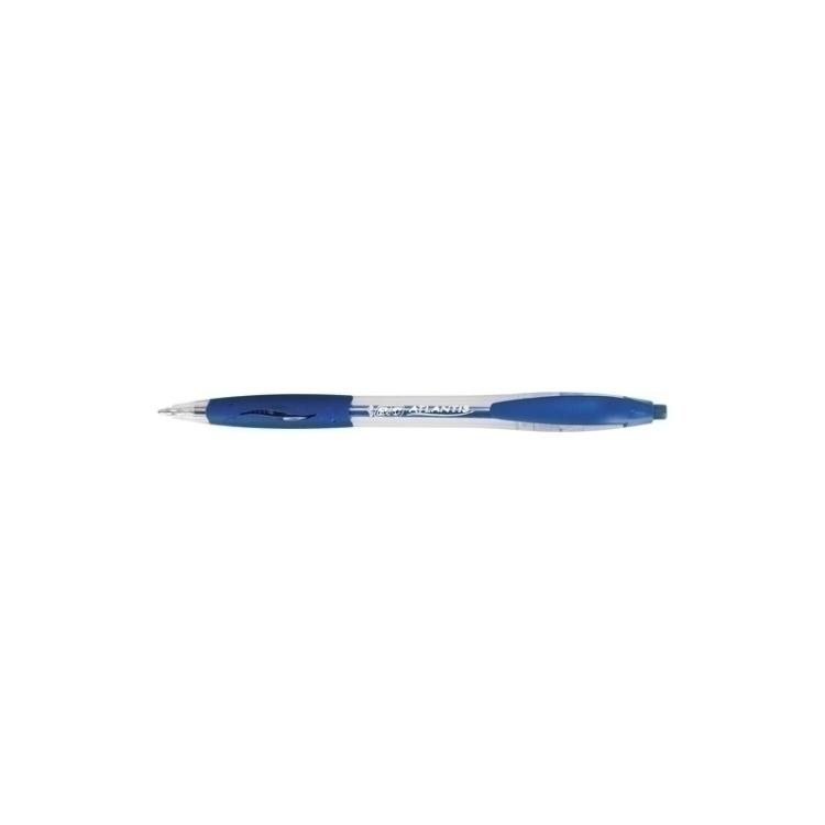 BIC - Atlantis Classic Azul Bolígrafo de punta retráctil con mecanismo de giro Medio 12 pieza(s)