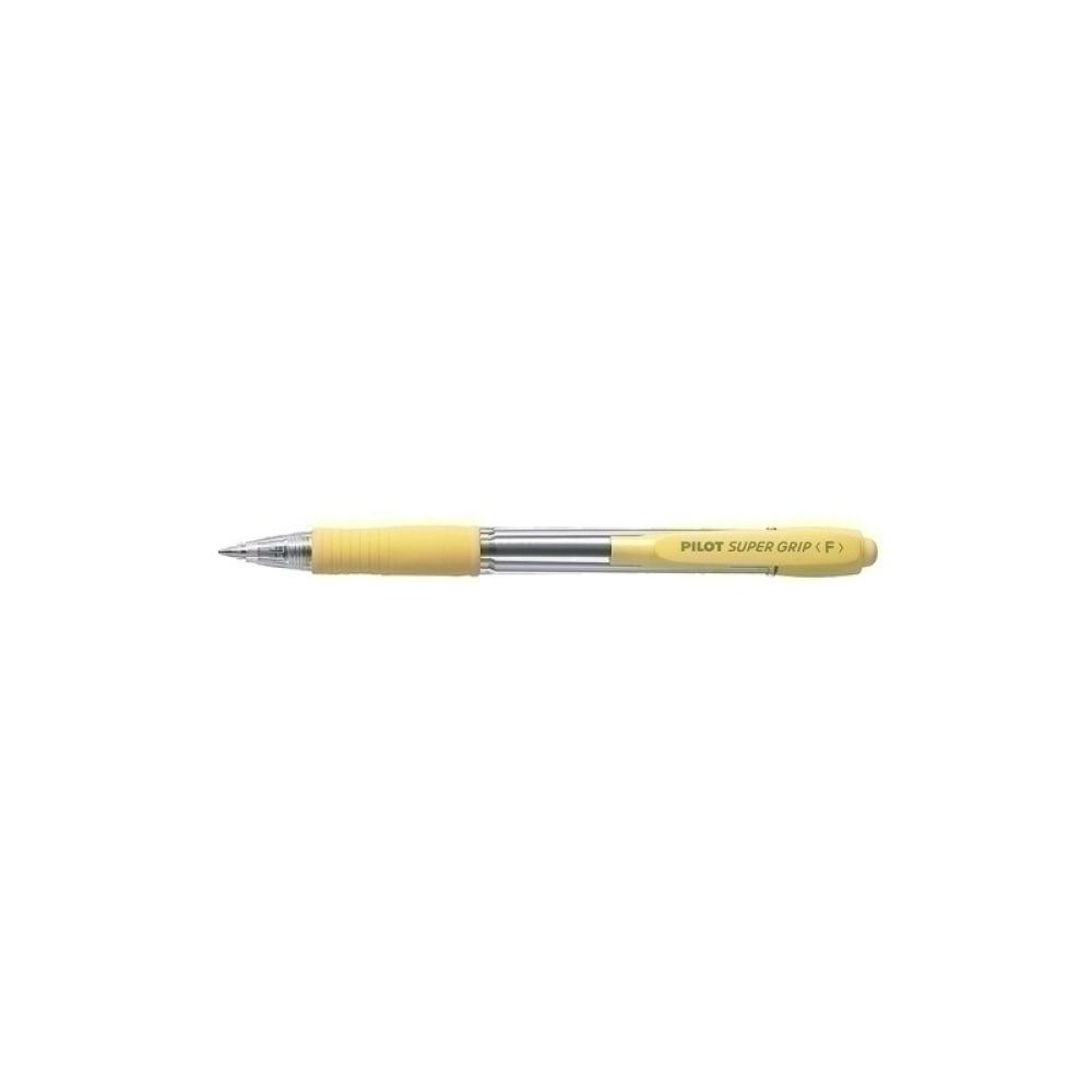 Pilot - Bolígrafo Pilot SuperGrip - Tinta Azul - 1mm - Cuerpo Amarillo