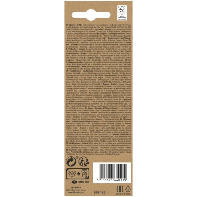 BIC - Cristal Renew Azul Bolígrafo 1 pieza(s)