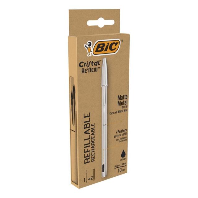 BIC - Cristal Renew Negro Bolígrafo 1 pieza(s)