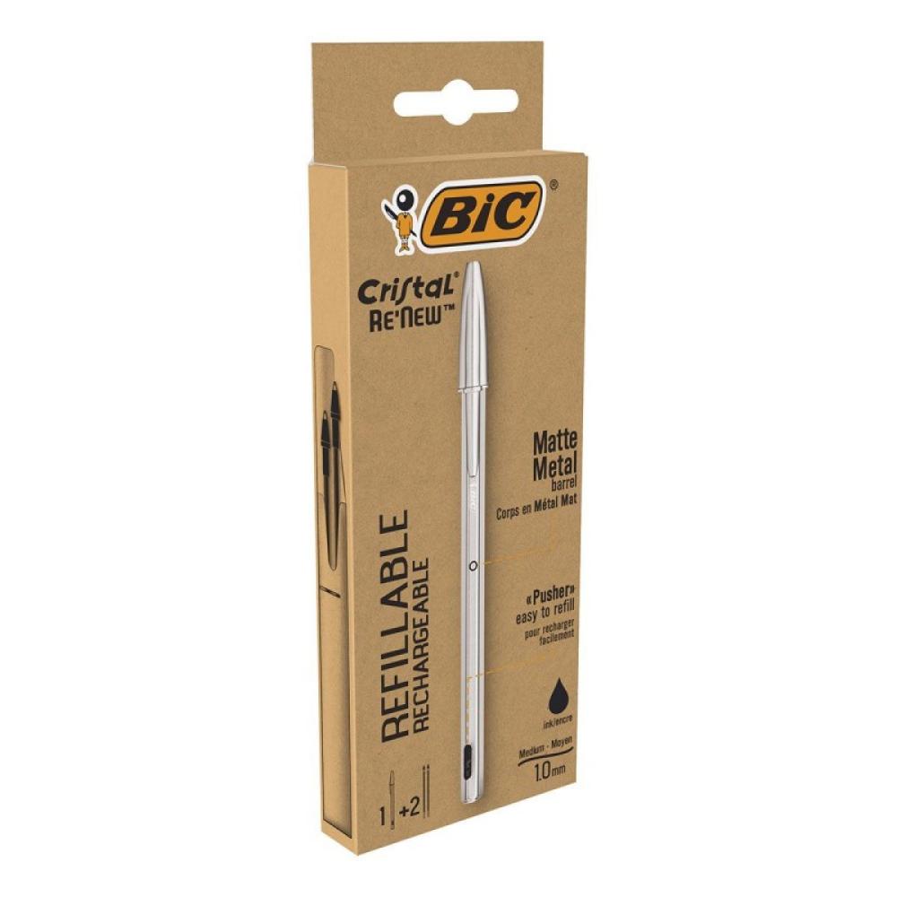 BIC - Cristal Renew Negro Bolígrafo 1 pieza(s)