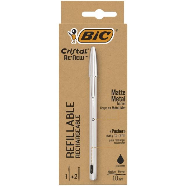 BIC - Cristal Renew Negro Bolígrafo 1 pieza(s)