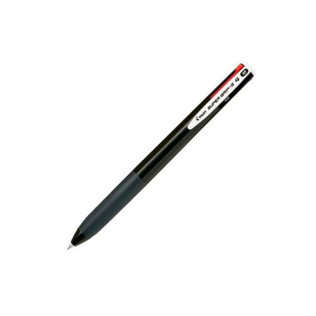 Pilot - PILOT BOLIGRAFO SUPERGRIP G 4 COLORES TINTA CUERPO NEGRO -12U-