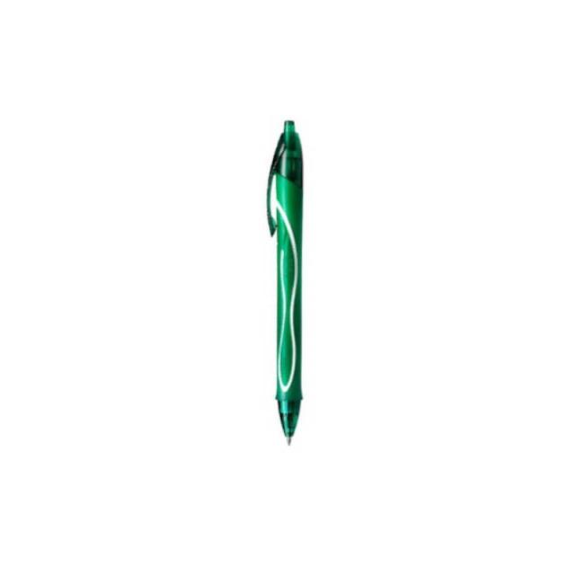 BIC - Pack 12 Unid. BOLIGRAFO GELOCITY QUICK DRY RETRACTIL TRAZO 0,7 MM. COLOR VERDE BIC 946771