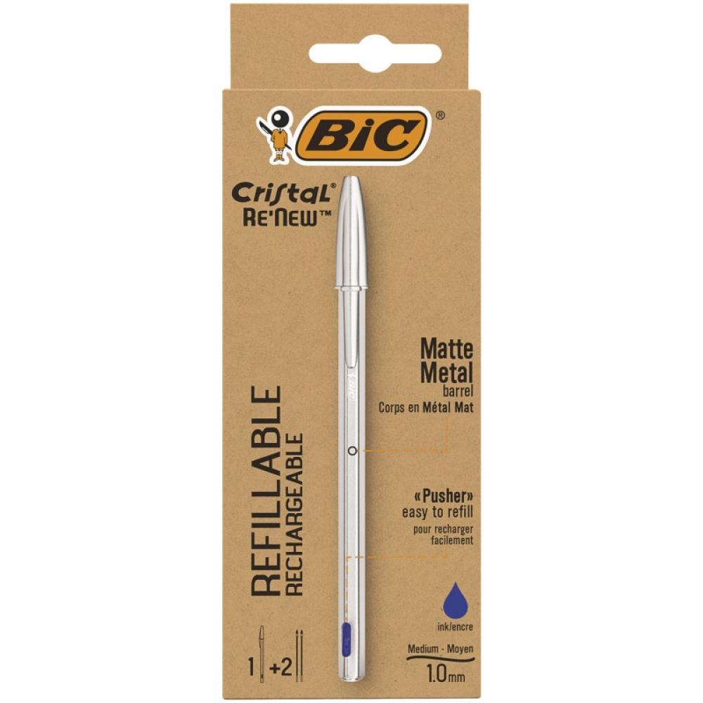 BIC - Cristal Renew Azul Bolígrafo 3 pieza(s) 997202