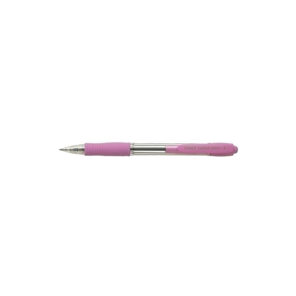 Pilot - Pack 12 Unid. BOLIG.PILOT SUPERGRIP ROSA BPGP-10R-M-P