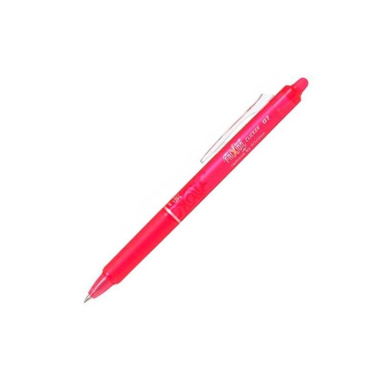 Pilot - BOLIGRAFO RETR. PILOT FRIXION CLICKER 0.7MM ROSA - Pack de 12 unidades - BLRT-FR7-P