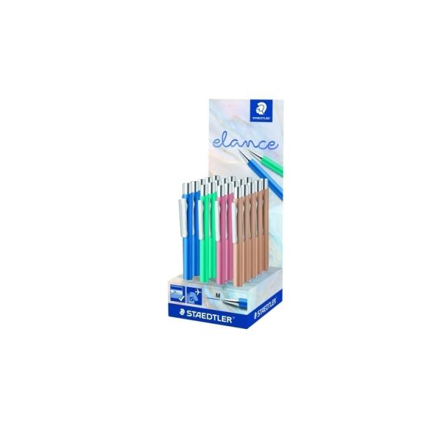 Staedtler - elance Azul Bolígrafo de punta retráctil con pulsador 20 pieza(s)