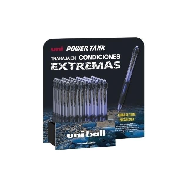 Uni-Ball - UNIBALL BOLÍGRAFO POWER TANK SN-220/3D EXPOSITOR 36 C/SURTIDOS - Color no elegible