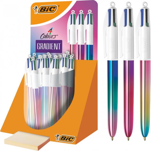 BIC - 511031 bolígrafo Negro, Azul, Verde, Rojo Bolígrafo de punta retráctil con pulsador Medio 30 pieza(s)