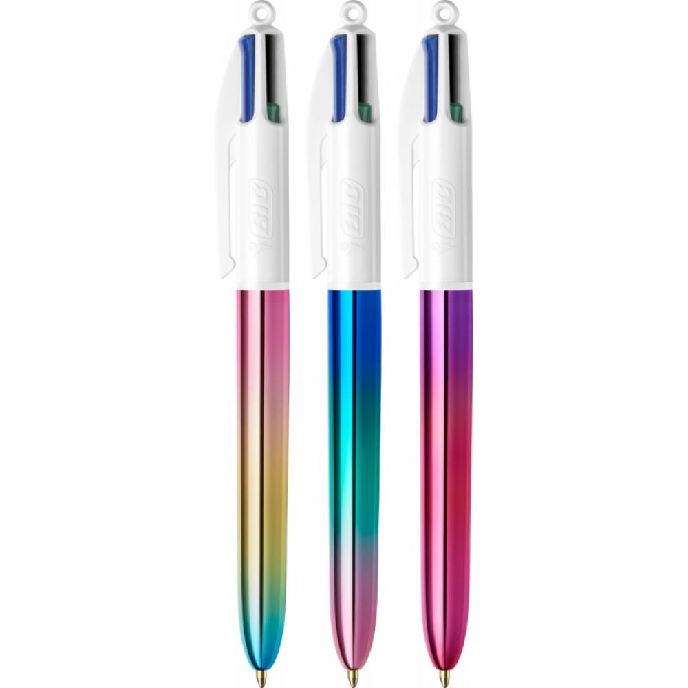 BIC - 511031 bolígrafo Negro, Azul, Verde, Rojo Bolígrafo de punta retráctil con pulsador Medio 30 pieza(s)
