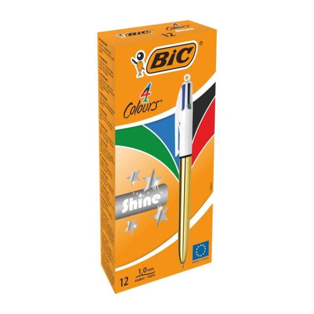 BIC - 982878 bolígrafo Multicolor Bolígrafo de punta retráctil con pulsador Medio 1 pieza