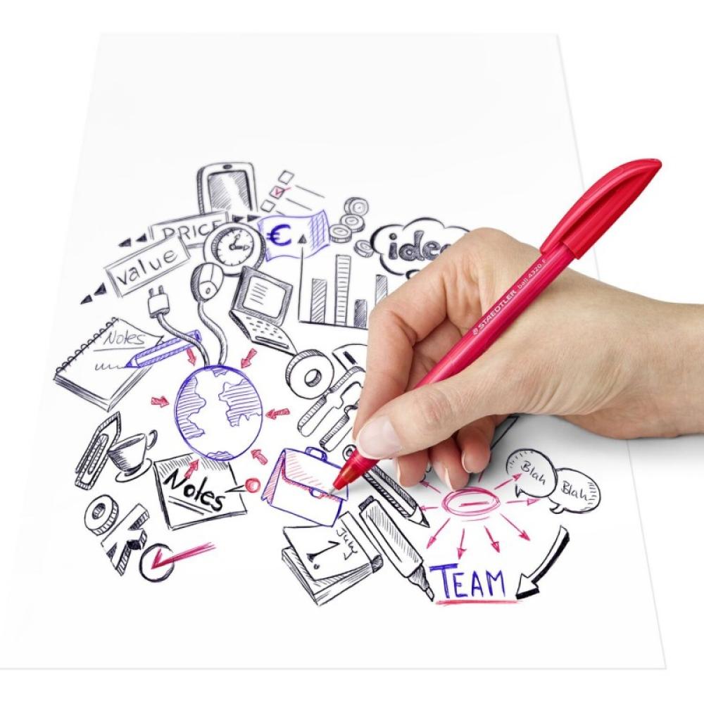 Staedtler - ball 4320 F Rojo 1 pieza(s)