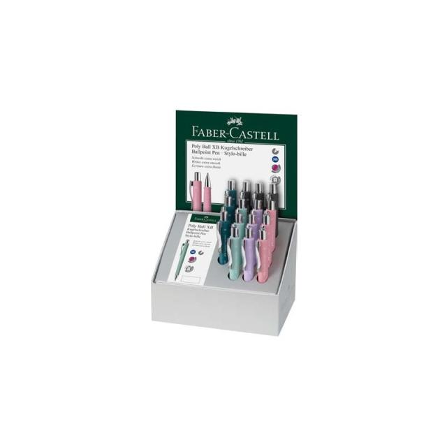 Faber-Castell - 241112 bolígrafo Azul Bolígrafo de punta retráctil con pulsador Extra-grueso 15 pieza(s)