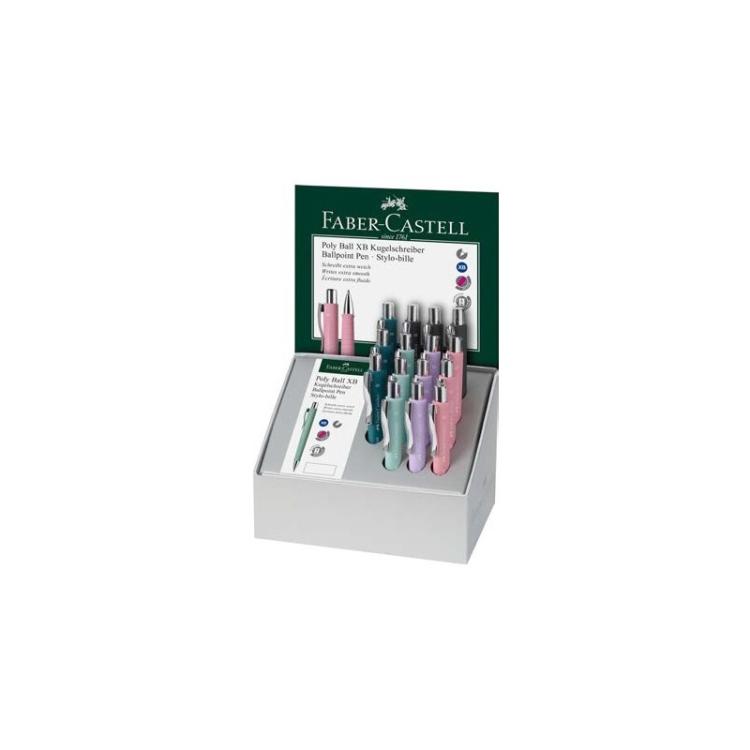 Faber-Castell - 241112 bolígrafo Azul Bolígrafo de punta retráctil con pulsador Extra-grueso 15 pieza(s)