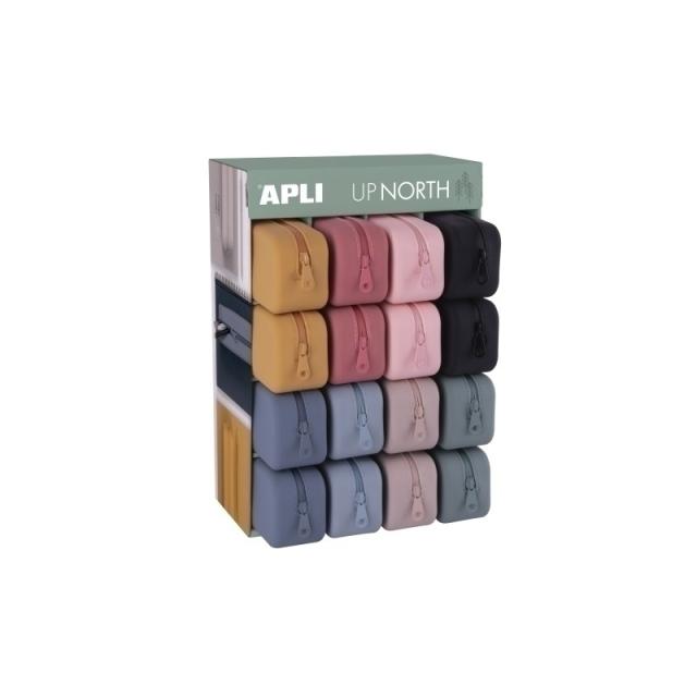 APLI - APLI ESTUCHE DE SILICONA UP NORTH EXPOSITOR DE 16 C/SURTIDOS - Color no elegible