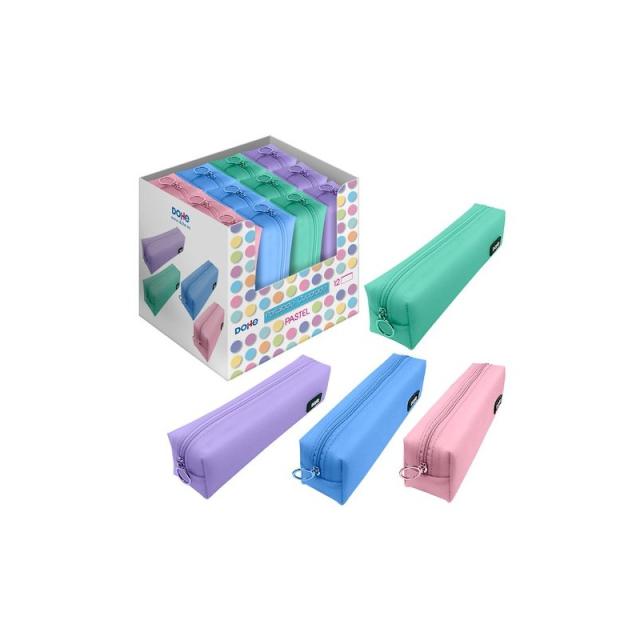 DOHE - DOHE PORTATODOS CUADRADOS DE SILICONA GEL EXPOSITOR 12 C/SURTIDOS - Color no elegible