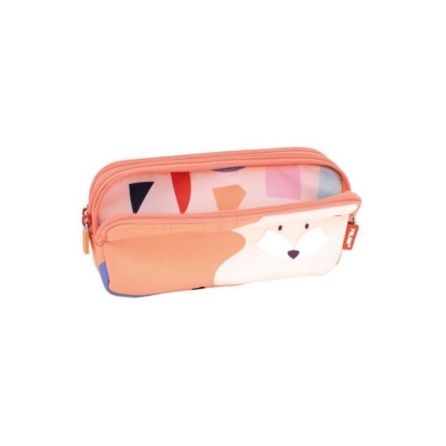 Milan - MILAN PORTATODO 3 CREMALLERAS SERIE ESPECIAL FUN ANIMALS NARANJA