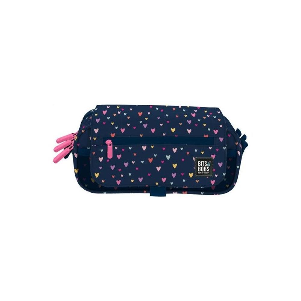 Grafoplas - GRAFOPLÁS PORTATODO TRIPLE C/SOLAPA BITS&BOBS HEARTS