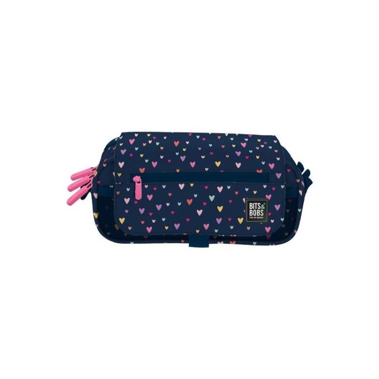 Grafoplas - GRAFOPLÁS PORTATODO TRIPLE C/SOLAPA BITS&BOBS HEARTS