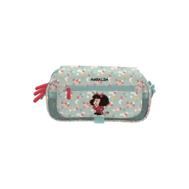 Grafoplas - GRAFOPLÁS PORTATODO TRIPLE C/SOLAPA MAFALDA PIJAMA