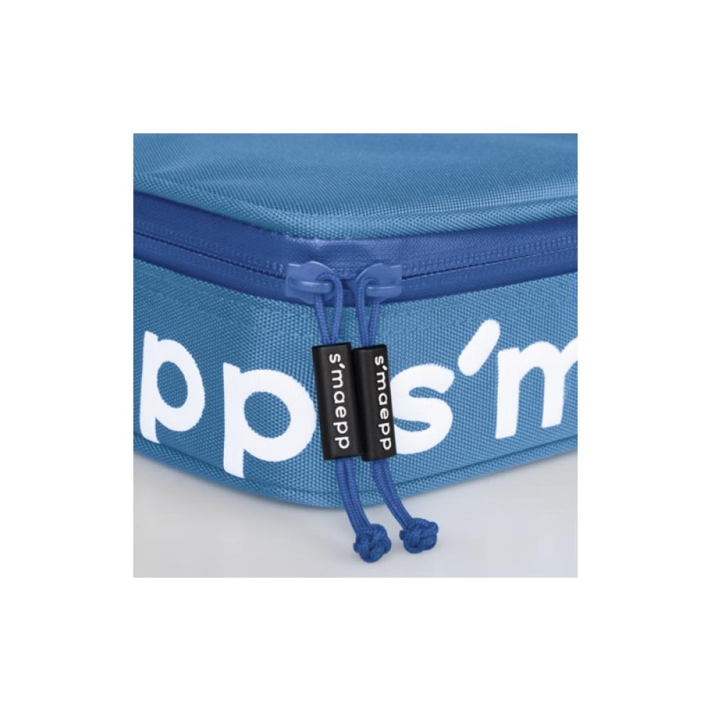 Brunnen - 104924033 caja de lápices Estuche suave Nylon Azul, Blanco