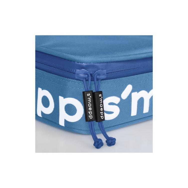 Brunnen - 104924033 caja de lápices Estuche suave Nylon Azul, Blanco