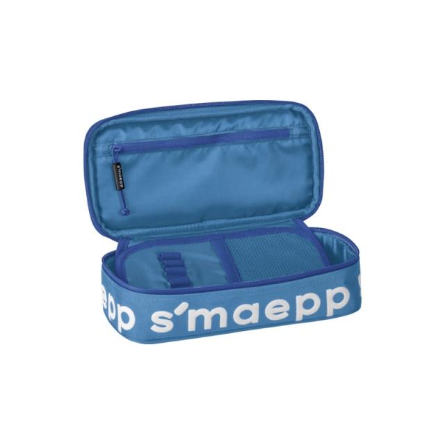 Brunnen - 104924033 caja de lápices Estuche suave Nylon Azul, Blanco