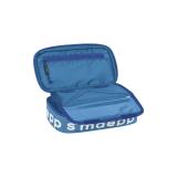 Brunnen - 104924033 caja de lápices Estuche suave Nylon Azul, Blanco