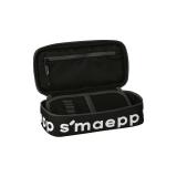 Brunnen - 104924090 caja de lápices Estuche suave Nylon Negro, Blanco