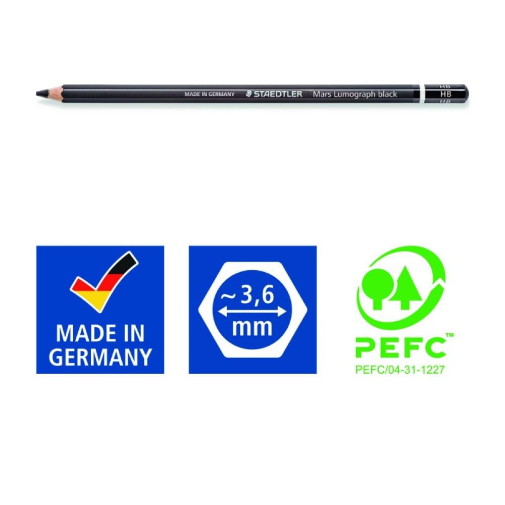 Staedtler - Mars Lumograph black Multi 6 pieza(s)
