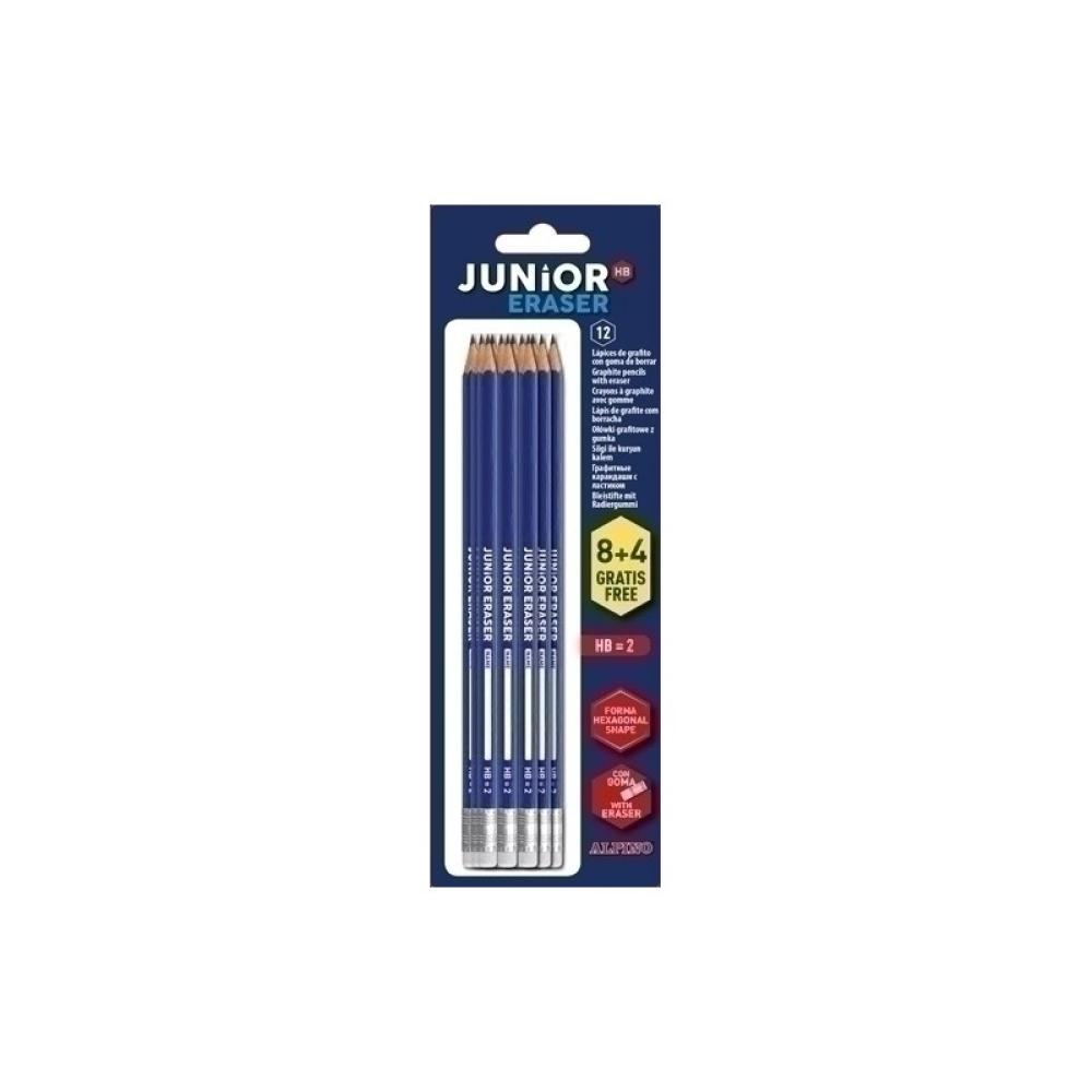 Alpino - Junior Eraser 2HB 12 pieza(s)