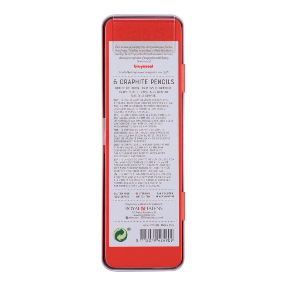 Bruynzeel - 60311006 lápiz de grafito Multi 6 pieza(s)