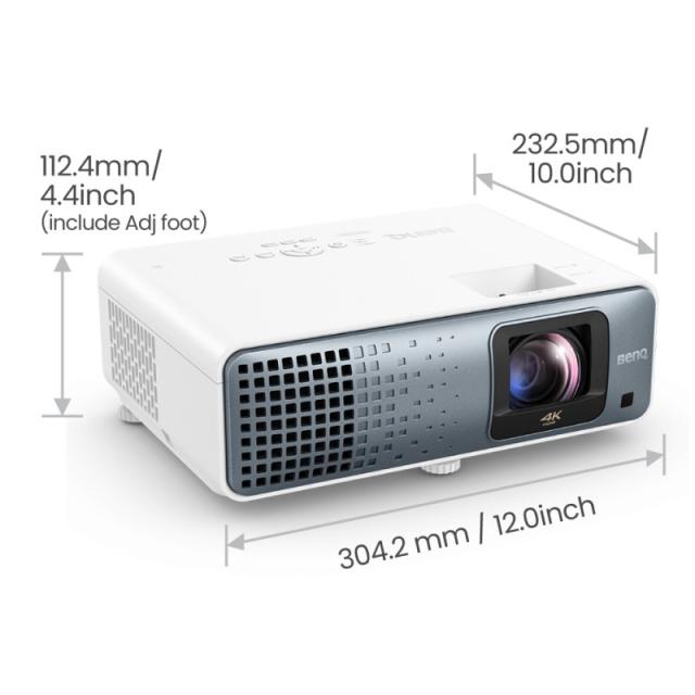BenQ - TK710STi Proyector de corto alcance 3200 lúmenes ANSI DLP UHD 4K (3840x2160) 3D Negro, Blanco