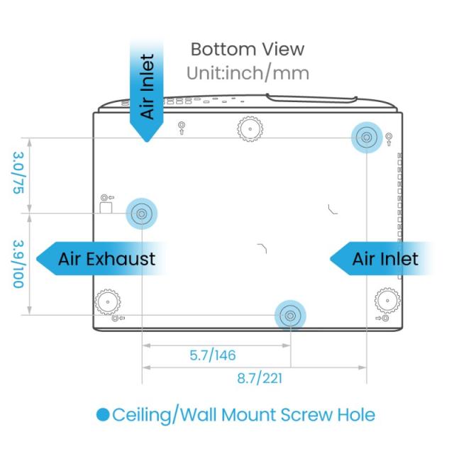 BenQ - TK710 Proyector de alcance estándar 3200 lúmenes ANSI DLP UHD 4K (3840x2160) 3D Negro, Blanco