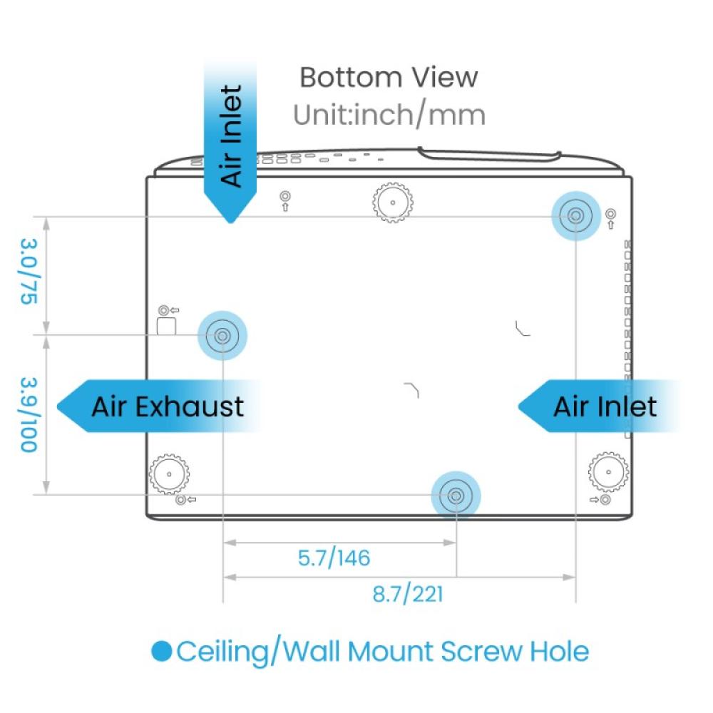 BenQ - TK710 Proyector de alcance estándar 3200 lúmenes ANSI DLP UHD 4K (3840x2160) 3D Negro, Blanco