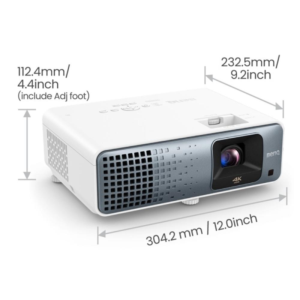 BenQ - TK710 Proyector de alcance estándar 3200 lúmenes ANSI DLP UHD 4K (3840x2160) 3D Negro, Blanco