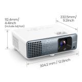BenQ - TK710 Proyector de alcance estándar 3200 lúmenes ANSI DLP UHD 4K (3840x2160) 3D Negro, Blanco