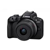 Canon - EOS R50, Black + RF-S 18-45mm F4.5-6.3 IS STM Kit MILC 24,2 MP CMOS 6000 x 4000 Pixeles Negro