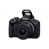 Canon - EOS R50, Black + RF-S 18-45mm F4.5-6.3 IS STM Kit MILC 24,2 MP CMOS 6000 x 4000 Pixeles Negro