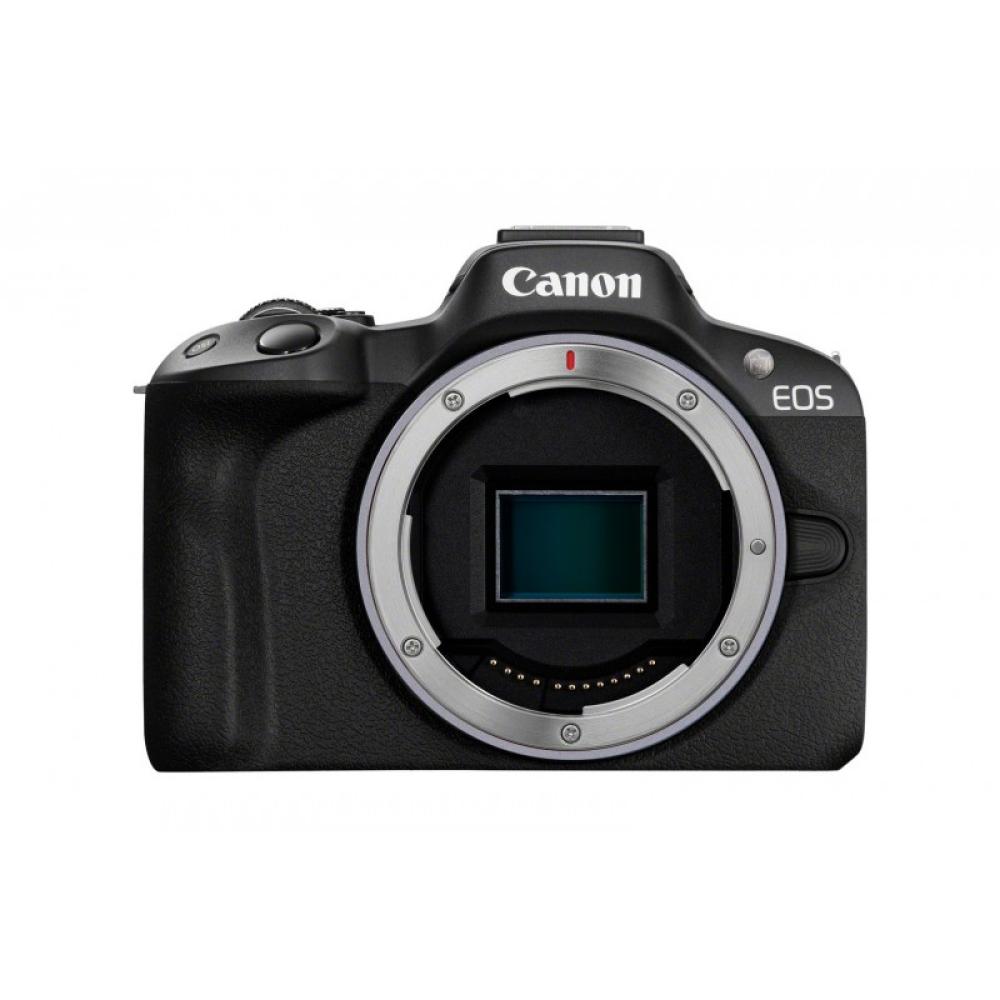 Canon - EOS R50, Black + RF-S 18-45mm F4.5-6.3 IS STM Kit MILC 24,2 MP CMOS 6000 x 4000 Pixeles Negro