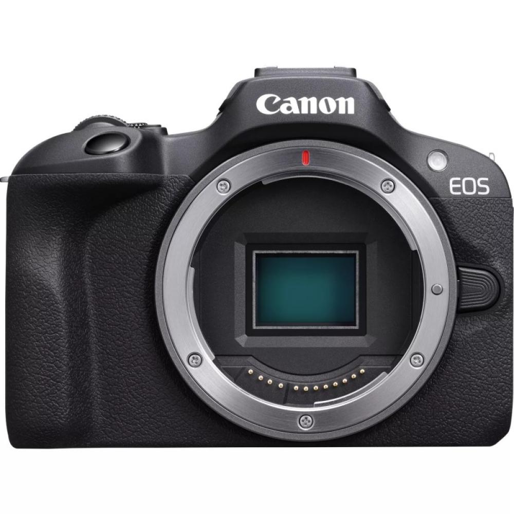 Canon - EOS R100 + RF-S 18-45mm F4.5-6.3 IS STM Kit MILC 24,1 MP CMOS 6000 x 4000 Pixeles Negro